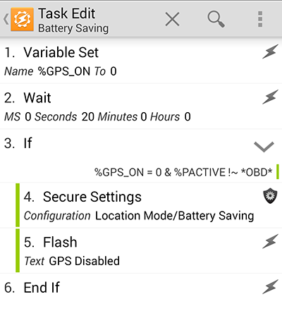 Tasker Battery Profile Screenshot