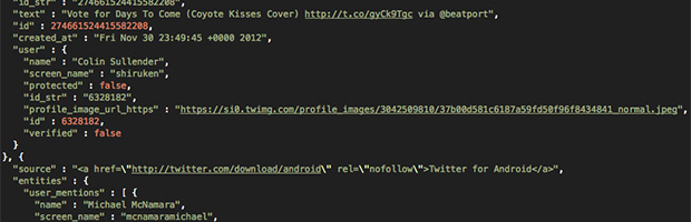 Twitter Archive JSON